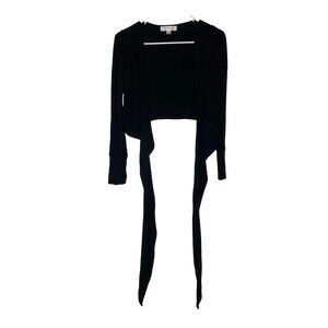 Spiritual Gangster Harmony Rib Wrap Sweater Women's Size Small in Black NWOT!